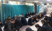 همکاران مرکز تحقیقات کشاورزی کرمانشاه و مسئولان استانی در مراسم زیارت عاشورا گرد هم آمدند